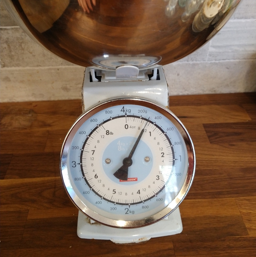 Blue Mechanical kitchen scale bowl not included